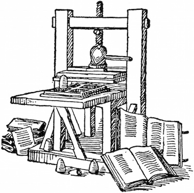 Gutenbergs Druckerpresse